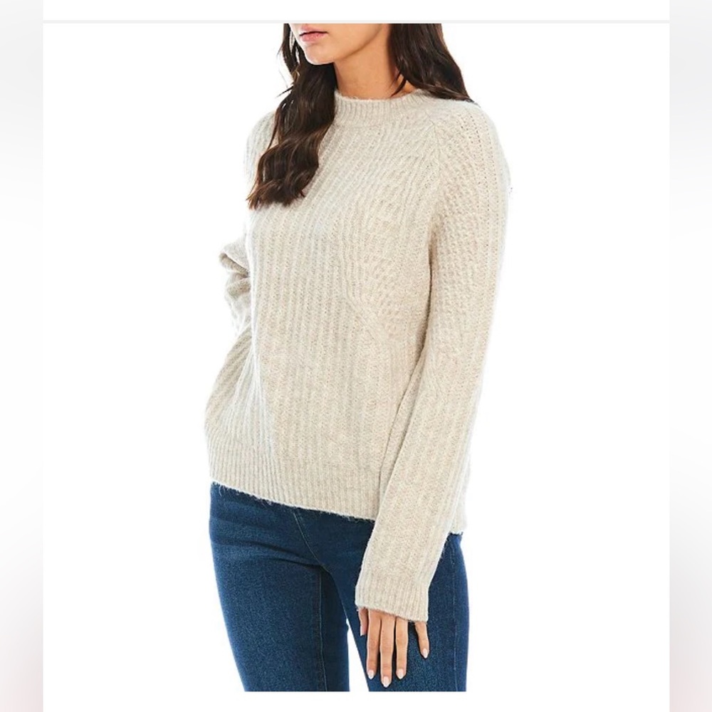 A loves A Novelty Long Raglan Sleeve Stitch Crew Neck Sweater